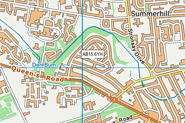 AB15 6YH map - OS VectorMap District (Ordnance Survey) AB15 6YH map - OS VectorMap District (Ordnance Survey)