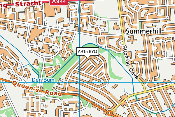 AB15 6YQ map - OS VectorMap District (Ordnance Survey) AB15 6YQ map - OS VectorMap District (Ordnance Survey)