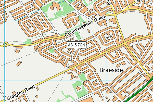AB15 7QN map - OS VectorMap District (Ordnance Survey) AB15 7QN map - OS VectorMap District (Ordnance Survey)