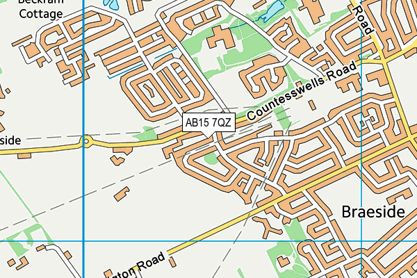 AB15 7QZ map - OS VectorMap District (Ordnance Survey) AB15 7QZ map - OS VectorMap District (Ordnance Survey)