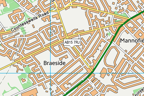 AB15 7RJ map - OS VectorMap District (Ordnance Survey) AB15 7RJ map - OS VectorMap District (Ordnance Survey)