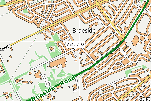 AB15 7TQ map - OS VectorMap District (Ordnance Survey) AB15 7TQ map - OS VectorMap District (Ordnance Survey)