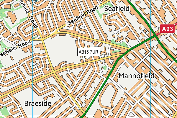 AB15 7UR map - OS VectorMap District (Ordnance Survey) AB15 7UR map - OS VectorMap District (Ordnance Survey)