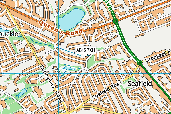 AB15 7XH map - OS VectorMap District (Ordnance Survey) AB15 7XH map - OS VectorMap District (Ordnance Survey)
