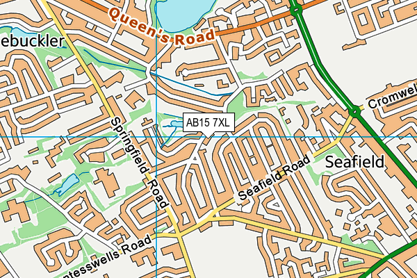 AB15 7XL map - OS VectorMap District (Ordnance Survey) AB15 7XL map - OS VectorMap District (Ordnance Survey)