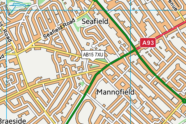 AB15 7XU map - OS VectorMap District (Ordnance Survey) AB15 7XU map - OS VectorMap District (Ordnance Survey)
