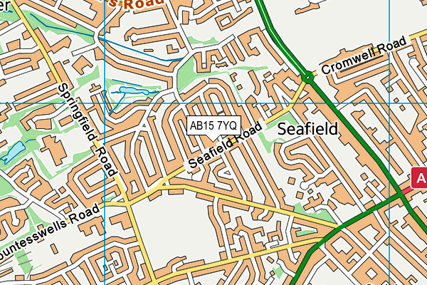 AB15 7YQ map - OS VectorMap District (Ordnance Survey) AB15 7YQ map - OS VectorMap District (Ordnance Survey)