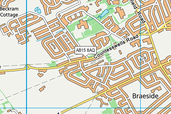 AB15 8AQ map - OS VectorMap District (Ordnance Survey) AB15 8AQ map - OS VectorMap District (Ordnance Survey)