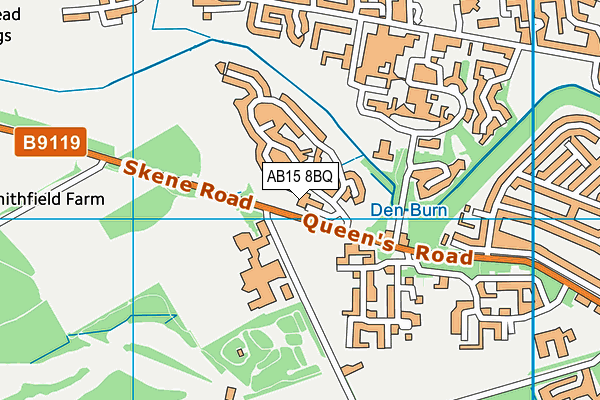 AB15 8BQ map - OS VectorMap District (Ordnance Survey) AB15 8BQ map - OS VectorMap District (Ordnance Survey)