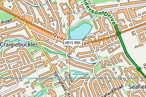 AB15 8BX map - OS VectorMap District (Ordnance Survey) AB15 8BX map - OS VectorMap District (Ordnance Survey)