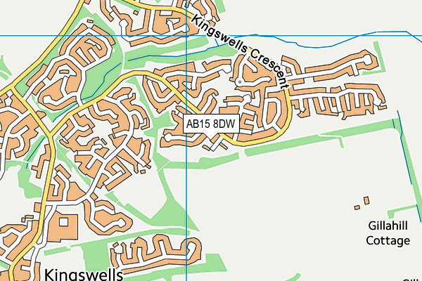 AB15 8DW map - OS VectorMap District (Ordnance Survey) AB15 8DW map - OS VectorMap District (Ordnance Survey)