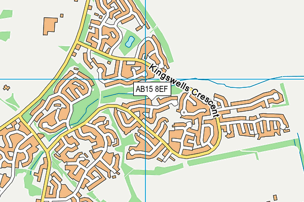 AB15 8EF map - OS VectorMap District (Ordnance Survey) AB15 8EF map - OS VectorMap District (Ordnance Survey)