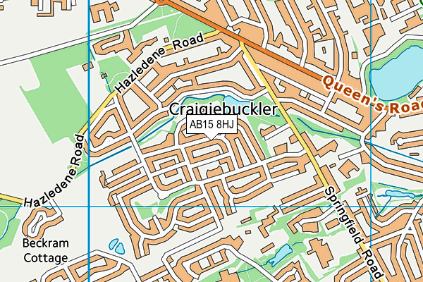 AB15 8HJ map - OS VectorMap District (Ordnance Survey) AB15 8HJ map - OS VectorMap District (Ordnance Survey)