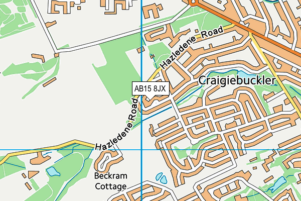 AB15 8JX map - OS VectorMap District (Ordnance Survey) AB15 8JX map - OS VectorMap District (Ordnance Survey)
