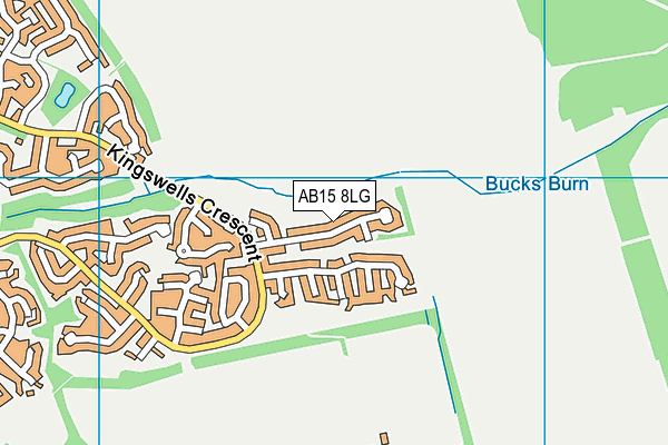 AB15 8LG map - OS VectorMap District (Ordnance Survey) AB15 8LG map - OS VectorMap District (Ordnance Survey)