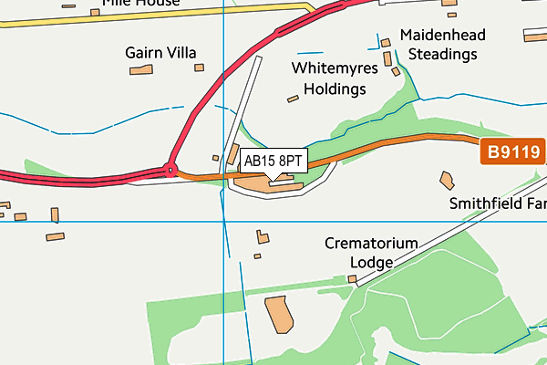 AB15 8PT map - OS VectorMap District (Ordnance Survey) AB15 8PT map - OS VectorMap District (Ordnance Survey)