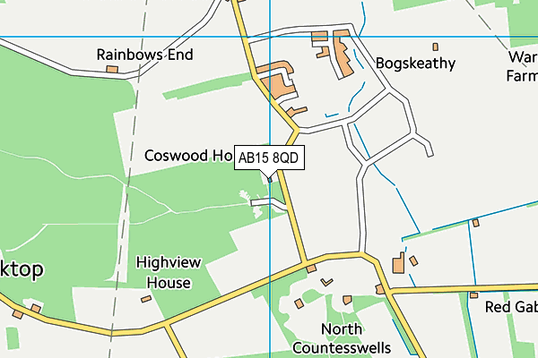 AB15 8QD map - OS VectorMap District (Ordnance Survey) AB15 8QD map - OS VectorMap District (Ordnance Survey)