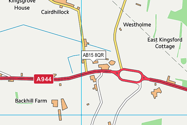 AB15 8QR map - OS VectorMap District (Ordnance Survey)