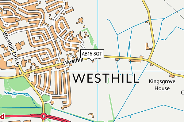 AB15 8QT map - OS VectorMap District (Ordnance Survey) AB15 8QT map - OS VectorMap District (Ordnance Survey)