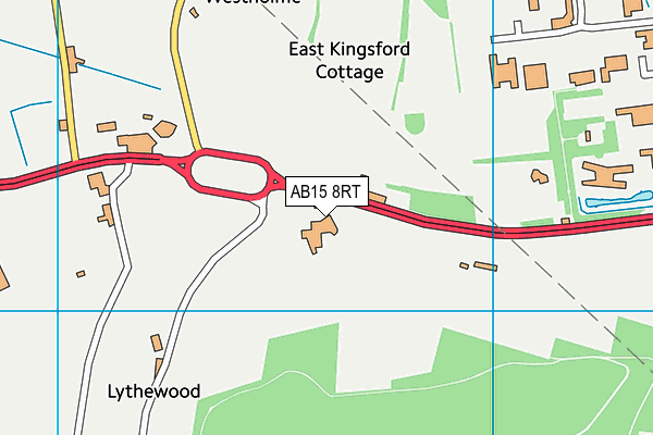 AB15 8RT map - OS VectorMap District (Ordnance Survey)