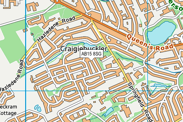 AB15 8SG map - OS VectorMap District (Ordnance Survey) AB15 8SG map - OS VectorMap District (Ordnance Survey)