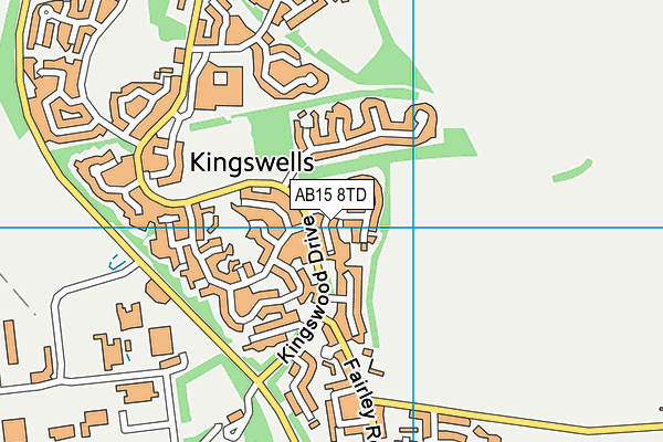 AB15 8TD map - OS VectorMap District (Ordnance Survey) AB15 8TD map - OS VectorMap District (Ordnance Survey)