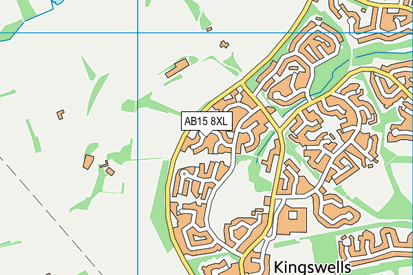 AB15 8XL map - OS VectorMap District (Ordnance Survey) AB15 8XL map - OS VectorMap District (Ordnance Survey)