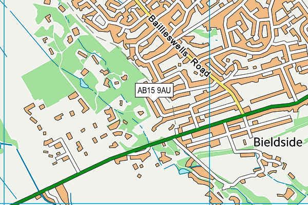 AB15 9AU map - OS VectorMap District (Ordnance Survey) AB15 9AU map - OS VectorMap District (Ordnance Survey)