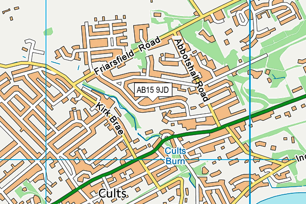 AB15 9JD map - OS VectorMap District (Ordnance Survey) AB15 9JD map - OS VectorMap District (Ordnance Survey)