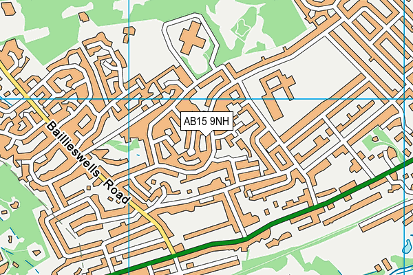 AB15 9NH map - OS VectorMap District (Ordnance Survey) AB15 9NH map - OS VectorMap District (Ordnance Survey)