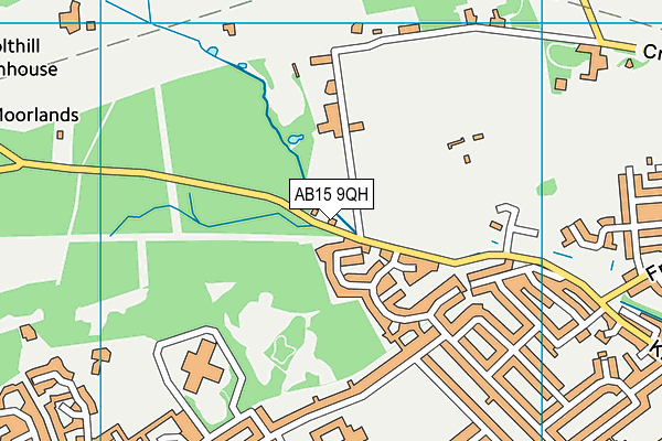 AB15 9QH map - OS VectorMap District (Ordnance Survey) AB15 9QH map - OS VectorMap District (Ordnance Survey)