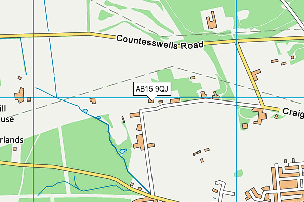 AB15 9QJ map - OS VectorMap District (Ordnance Survey) AB15 9QJ map - OS VectorMap District (Ordnance Survey)