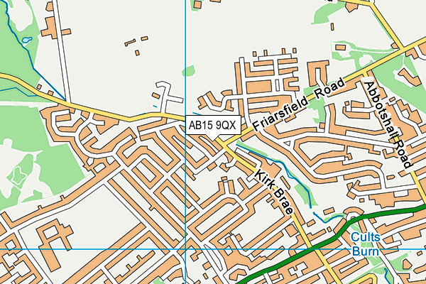 AB15 9QX map - OS VectorMap District (Ordnance Survey) AB15 9QX map - OS VectorMap District (Ordnance Survey)