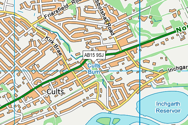 AB15 9SJ map - OS VectorMap District (Ordnance Survey) AB15 9SJ map - OS VectorMap District (Ordnance Survey)