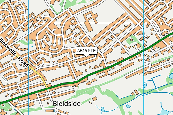 AB15 9TE map - OS VectorMap District (Ordnance Survey) AB15 9TE map - OS VectorMap District (Ordnance Survey)