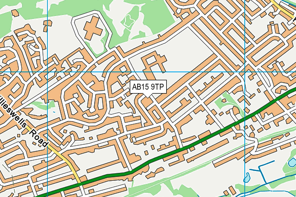 AB15 9TP map - OS VectorMap District (Ordnance Survey) AB15 9TP map - OS VectorMap District (Ordnance Survey)