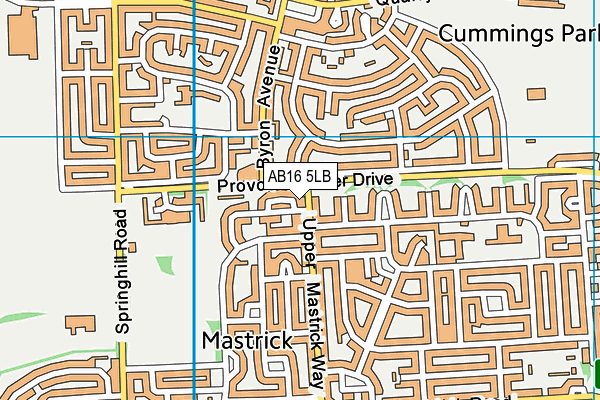 AB16 5LB map - OS VectorMap District (Ordnance Survey) AB16 5LB map - OS VectorMap District (Ordnance Survey)