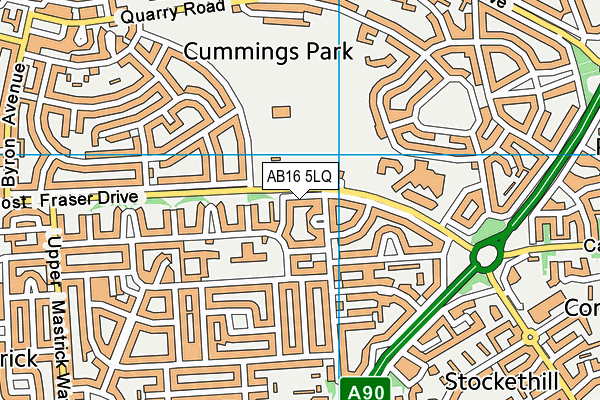 AB16 5LQ map - OS VectorMap District (Ordnance Survey) AB16 5LQ map - OS VectorMap District (Ordnance Survey)