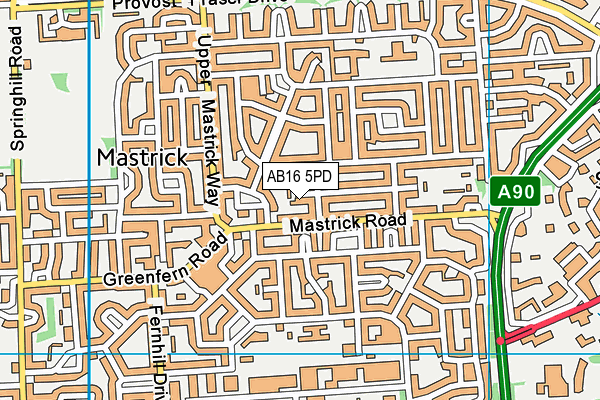 AB16 5PD map - OS VectorMap District (Ordnance Survey) AB16 5PD map - OS VectorMap District (Ordnance Survey)