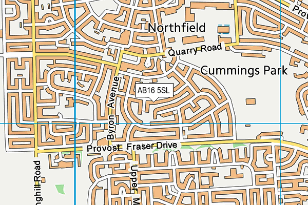 AB16 5SL map - OS VectorMap District (Ordnance Survey) AB16 5SL map - OS VectorMap District (Ordnance Survey)
