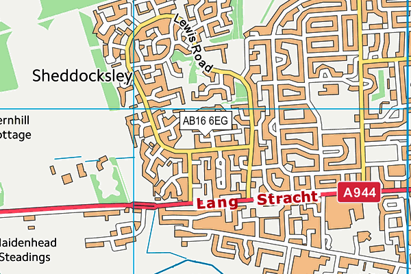 AB16 6EG map - OS VectorMap District (Ordnance Survey) AB16 6EG map - OS VectorMap District (Ordnance Survey)