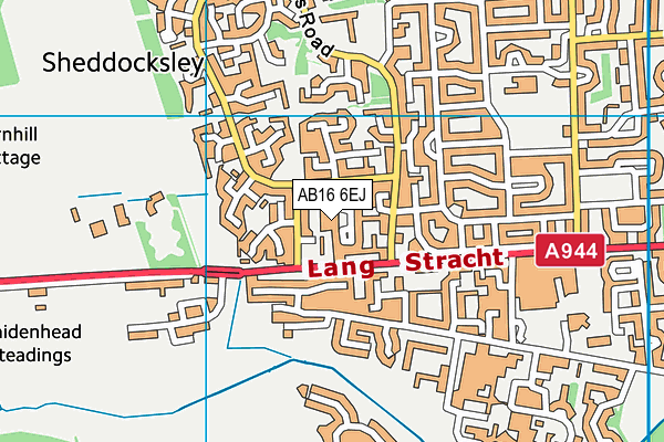AB16 6EJ map - OS VectorMap District (Ordnance Survey) AB16 6EJ map - OS VectorMap District (Ordnance Survey)