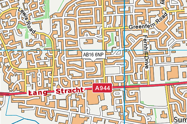 AB16 6NP map - OS VectorMap District (Ordnance Survey) AB16 6NP map - OS VectorMap District (Ordnance Survey)