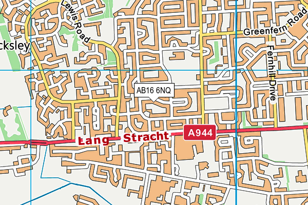 AB16 6NQ map - OS VectorMap District (Ordnance Survey)