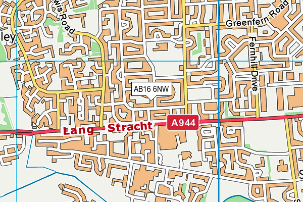 AB16 6NW map - OS VectorMap District (Ordnance Survey) AB16 6NW map - OS VectorMap District (Ordnance Survey)