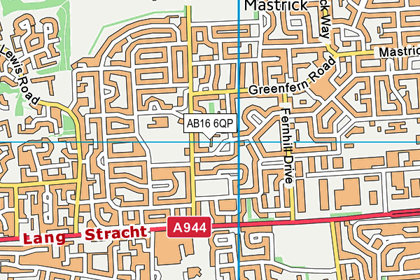 AB16 6QP map - OS VectorMap District (Ordnance Survey) AB16 6QP map - OS VectorMap District (Ordnance Survey)