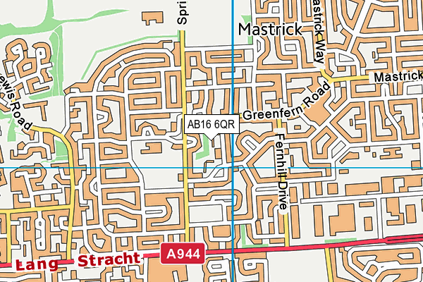 AB16 6QR map - OS VectorMap District (Ordnance Survey) AB16 6QR map - OS VectorMap District (Ordnance Survey)