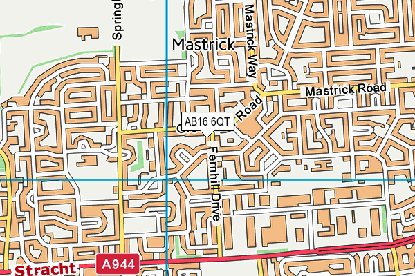 AB16 6QT map - OS VectorMap District (Ordnance Survey) AB16 6QT map - OS VectorMap District (Ordnance Survey)