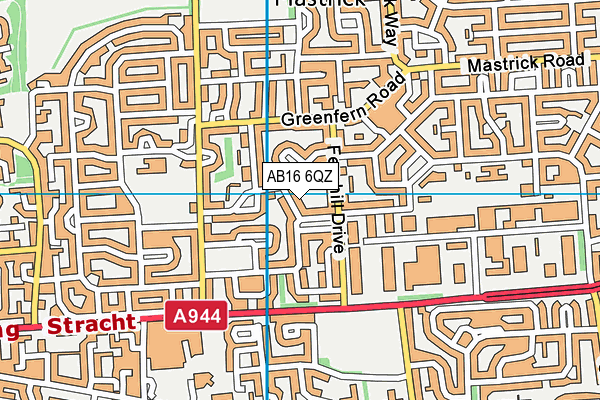 AB16 6QZ map - OS VectorMap District (Ordnance Survey) AB16 6QZ map - OS VectorMap District (Ordnance Survey)