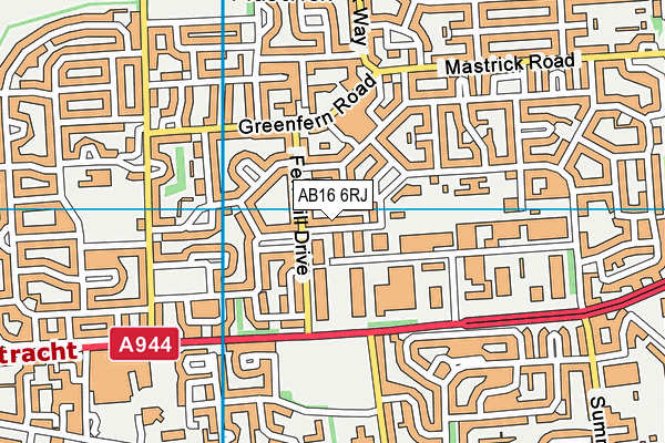 AB16 6RJ map - OS VectorMap District (Ordnance Survey) AB16 6RJ map - OS VectorMap District (Ordnance Survey)